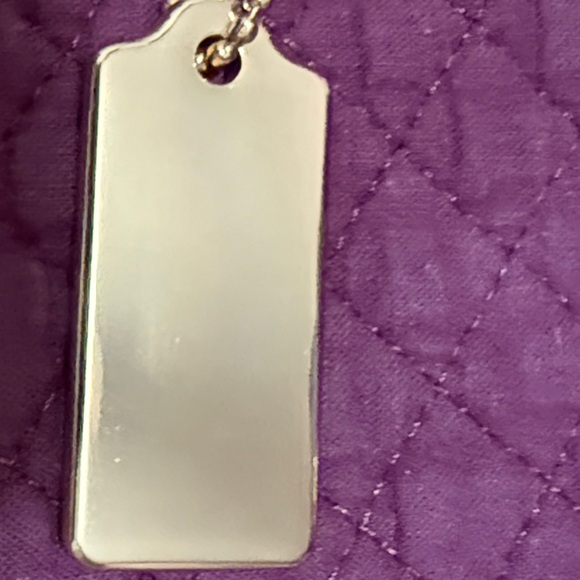 Coach New York Metal Gold Bag Tag - Picture 2 of 4